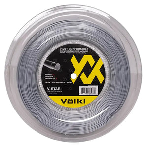 V Star Tennis String Reel Silver-Strings-Volkl-195990-18-Tennis Express