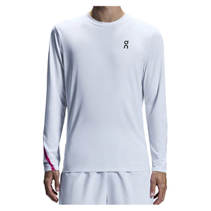 Men's Court Long Sleeve Tennis Top-Apparel-On-XS-069_WHITE, [current_file_name-Tennis Express