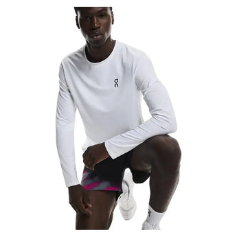 Men's Court Long Sleeve Tennis Top White-Apparel-On-1ME12300108-F25-1-Tennis Express