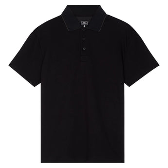 Men's Courtside Tennis Polo-Apparel-On-1MF30390106-Black-Tennis Express