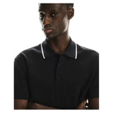 Men's Courtside Tennis Polo Black-Apparel-On-1MF30390553-3-Tennis Express