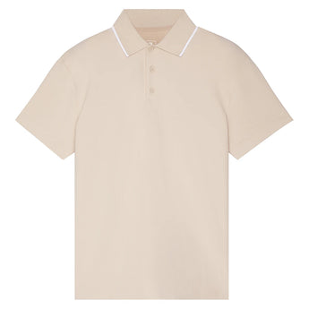 Men's Courtside Tennis Polo,Apparel,On,,,Tennis Express,1MF30392979-sand_white