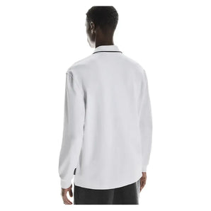 Men's Courtside Long Sleeve Tennis Polo White-Apparel-On-1MF30500069-2te-m-4x5-tr-g4copy-Tennis Express