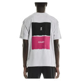Men's Club Court Tennis Top Heather Gray and Pink-Apparel-On-1MF30594431-F25-1-Tennis Express