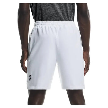 Men's Courtside 8 Inch Tennis Shorts White-Apparel-On-1MF30860069-3-Tennis Express