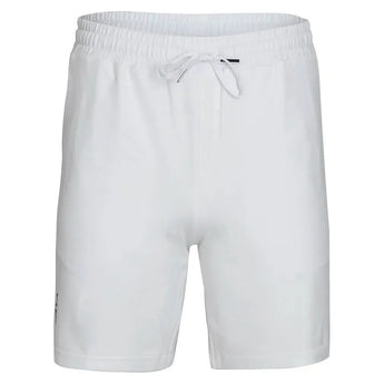 Men's Courtside 8 Inch Tennis Shorts White-Apparel-On-1MF30860069-F25-Tennis Express