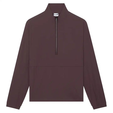 Men's Courtside Tennis 1/2 Zip Eaze Mulberry