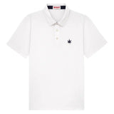 Men's Performance Raglan Tennis Polo White-Apparel-Boast-1P2301P-Tennis Express