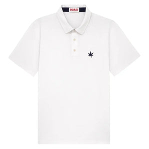 Men's Performance Raglan Tennis Polo White-Apparel-Boast-1P2301P-Tennis Express