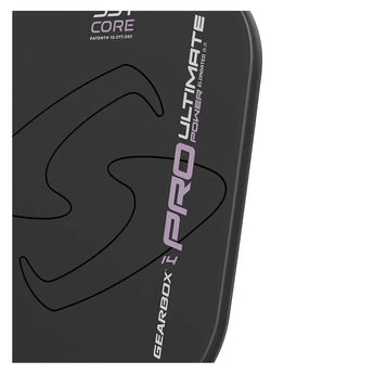 Pro Ultimate Power Elongated Pickleball Paddle Black and Purple-Racquets-Gearbox-1PROEU2-1-5-Tennis Express