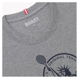 Men's Statue of Liberty Tennis Tee Heather Grey-Apparel-Boast-1T2301-SOL-1-Tennis Express