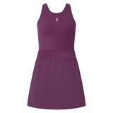 Women's Court Split Tennis Dress Cassis,Apparel,On,Cassis,XS,Tennis Express,1WG10205007-F26-1