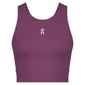 Women's Court Crop Tennis Top Cassis,Apparel,On,Cassis,XS,Tennis Express,1WG11115007-F26-1