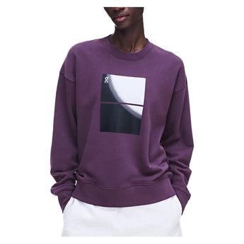 Women's Club Swing Long Sleeve Tennis Crew Cassis,Apparel,On,Cassis,XS,Tennis Express,1WG30935007-F26-3