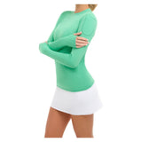 Women's 24/7 Long Sleeve Tennis Crew Jade, BloqUV, Tennis Express, 2001-JDEF26-3