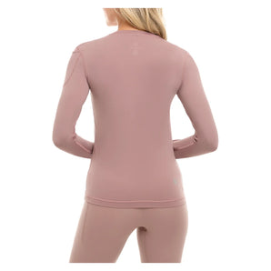 Women's 24/7 Long Sleeve Tennis Crew Mocha, BloqUV, Tennis Express, 2001-MCHF26-1