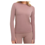 Women's 24/7 Long Sleeve Tennis Crew Mocha, BloqUV, Mocha, Tennis Express, 2001-MCHF26-MOCHA-1