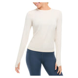 Women's 24/7 Long Sleeve Tennis Crew Sand:, BloqUV, Sand, Tennis Express, 2001-SNDF26-SAND-1