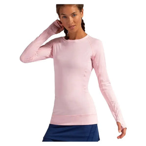 Women's Pullover Tennis Top-Apparel-BloqUV-2012-B-Pink-Tennis Express