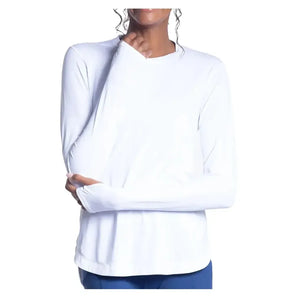 Women's Relaxed Scallop Tennis Top-Apparel-BloqUV-2015-B-2webp-Tennis Express