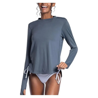Women's Relaxed Scallop Tennis Top-Apparel-BloqUV-2015-B-4-Tennis Express