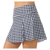 Women's Perfect Swing 14 Inch Tennis Skort Houndstooth Black, Bobbe, Tennis Express, 204-136BF26-2
