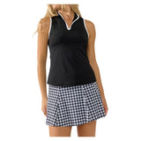 Women's Perfect Swing 14 Inch Tennis Skort Houndstooth Black, Bobbe, Tennis Express, 204-136BF26-4