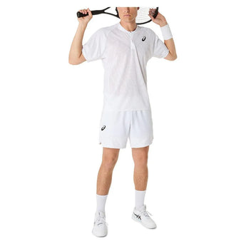 Men's Match 7 Inch Tennis Short Brilliant White-Apparel-Asics-2041A333-100S25-5-Tennis Express