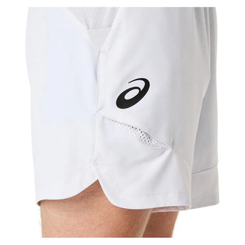 Men's Match 7 Inch Tennis Short Brilliant White-Apparel-Asics-2041A333-100S25-7-Tennis Express