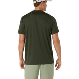 Men's Court Short Sleeve Tennis Top Vintage Khaki,Apparel,Asics,,,Tennis Express,2041A339_200-2