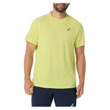 Men's Court Short Sleeve Tennis Top,Apparel,Asics,S,302_PISTACHIO,Tennis Express,2041A339_302