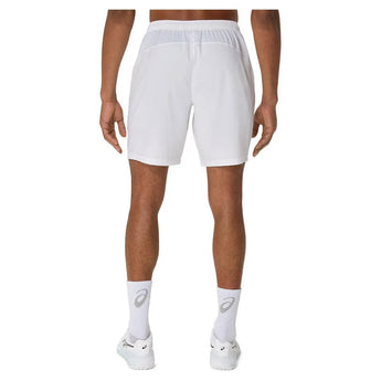 Men's Court 9 Inch Tennis Short Brilliant White-Apparel-Asics-2041A343_100_6-4-[Sku]-Tennis Express