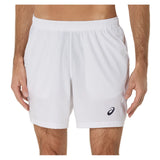 Men's Court 7 Inch Tennis Short Brilliant White,Apparel,Asics,Brilliant White,S,Tennis Express,2041A344_100