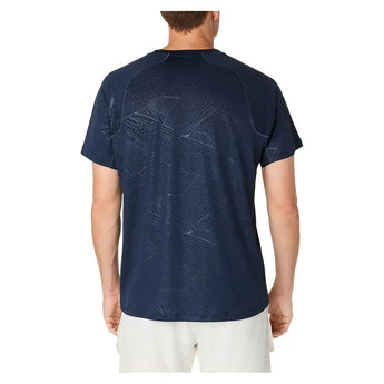 Men's Game All Over Print Short Sleeve Tennis Top-Apparel-Asics-2041A353-F25-400-4-Tennis Express