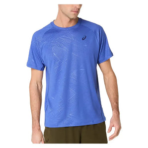 Men's Game All Over Print Short Sleeve Tennis Top-Apparel-Asics-2041A353-F25-401-3-Tennis Express