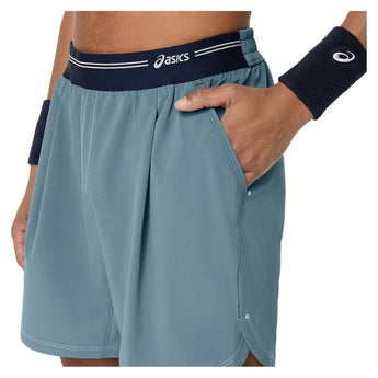 Men's Game 7 Inch Tennis Short Ironclad,Apparel,Asics,,,Tennis Express,2041A382_020_2