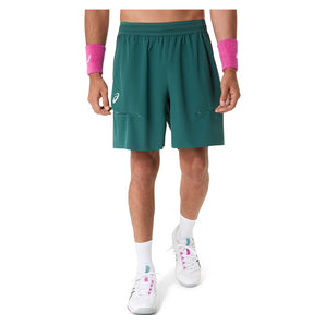 Men's Match Laser Cut 7 Inch Tennis Short Dark Neptune-Apparel-Asics-2041A389-300S26-1-675531Tennis Express