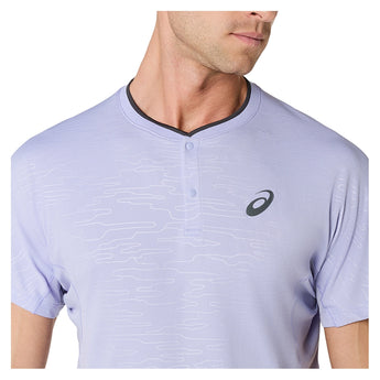 Men's Night Energy Match Short Sleeve Tennis Top Seastorm,Apparel,Asics,,,Tennis Express,2041A418_500_3