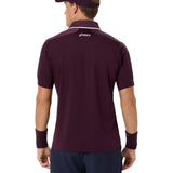 Men's Match Jacquard Short Sleeve Tennis Polo,Apparel,Asics,,,Tennis Express,2041A420_500_2