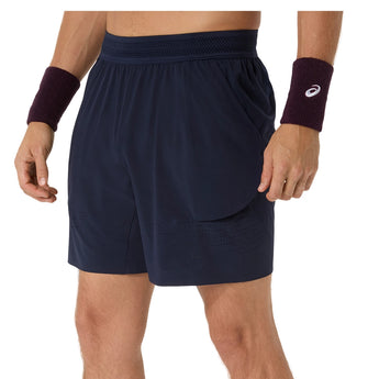 Men's Match Laser Cut 7 Inch Tennis Short,Apparel,Asics,,,Tennis Express,2041A421_400_3