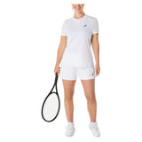 Women's Court Short Sleeve Tennis Top Brilliant White-Apparel-Asics-2042A371-100S25-5-Tennis Express