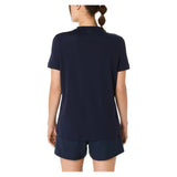 Women's Court Short Sleeve Tennis Top Midnight-Apparel-Asics-2042A371-400S25-4-Tennis Express