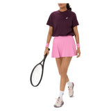 Women's Court Short Sleeve Tennis Top Dark Aubergine, Asics, Tennis Express, 2042A371-500F26-3