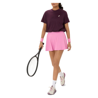 Women's Court Short Sleeve Tennis Top Dark Aubergine, Asics, Tennis Express, 2042A371-500F26-3