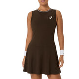 Women's Asia Tour Game Tennis Dress,Apparel,Asics,200 Black Coffee,XS,Tennis Express,2042A444_200