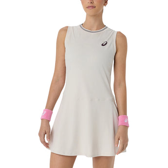 Women's Asia Tour Game Tennis Dress,Apparel,Asics,250 Soft Oat,XS,Tennis Express,2042A444_250