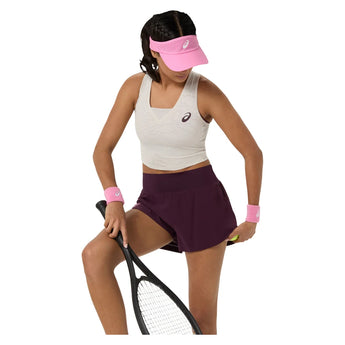 Women's New York Match Laser Cut Tennis Short Dark Aubergine, Asics, Tennis Express, 2042A457-500F26-3