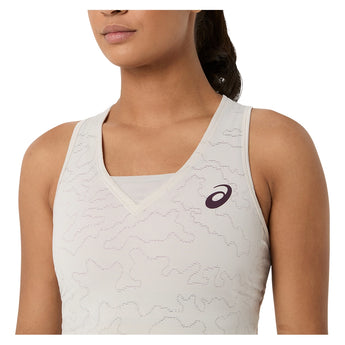 Women's New York Match Tennis Crop Top Soft Oat,Apparel,Asics,,,Tennis Express,2042A459_250_3