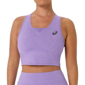 Women's New York Night Energy Match Tennis Crop Top Faded Plum,Apparel,Asics,Faded Plum,XS,Tennis Express,2042A460_500