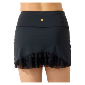 Women's Cute as a Bunny 13 Inch Tennis Skort Black, Bobbe, Tennis Express, 205-50104BF26-1